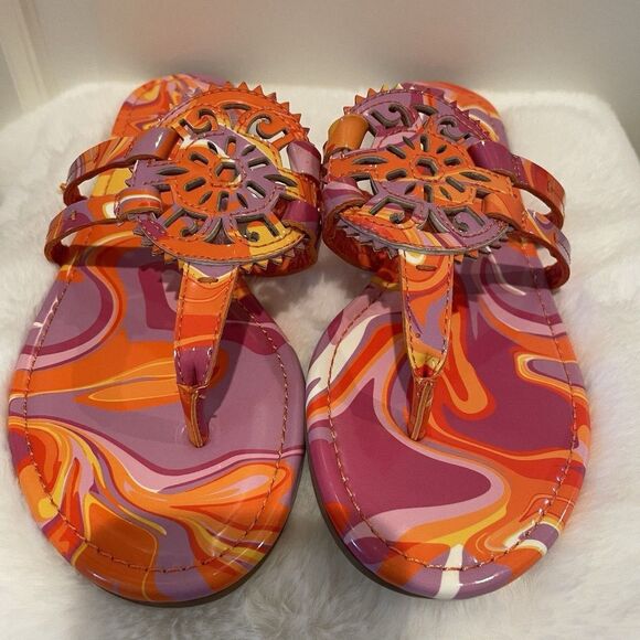 Circus NY Sam Edelman Women’s Sandals Shoes Size 7 Tie Dye Thong Flip Flops NEW - Picture 1 of 16